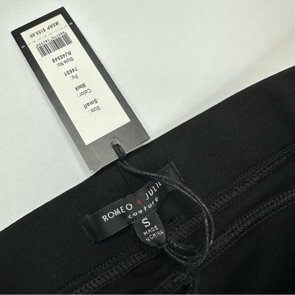 Romeo & Juliet‎ NWT Black Grommet Stretchy Mid-Rise Grunge Leggings S/W26/L28 - Picture 5 of 11